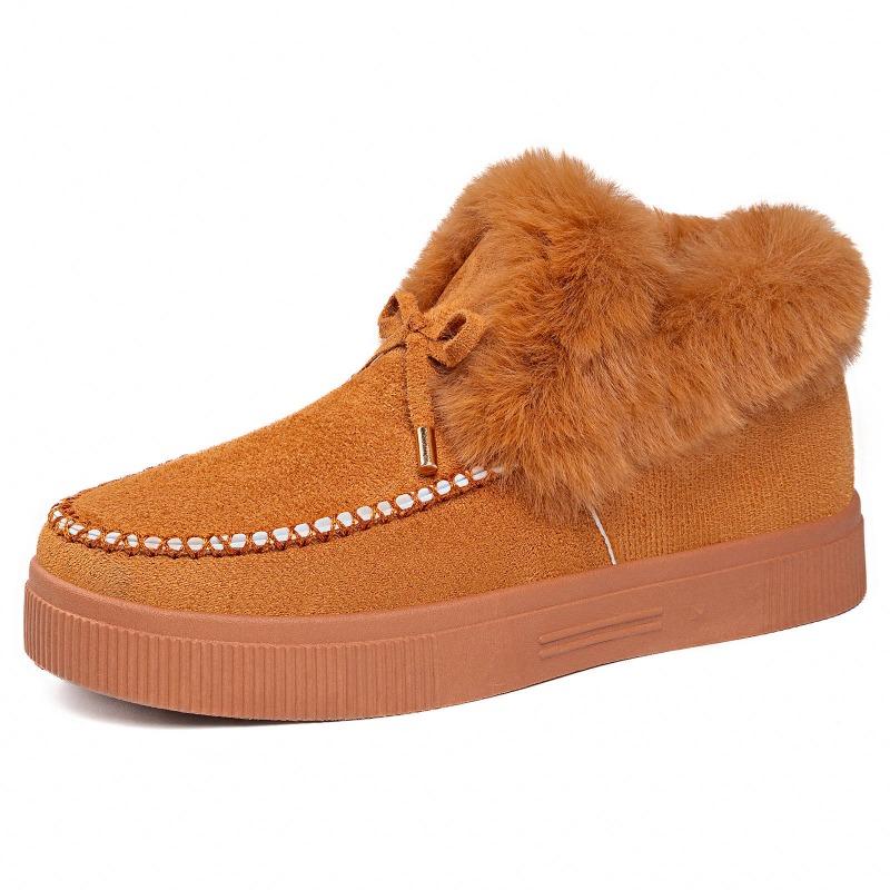 The New Cotton Shoes Are Versatile, with Added Fleece and Thickened Snow Boots and Anti-slip Cotton Boots