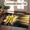 Custom Rug Jude Bellingham Pattern Print Name Text Soft Non‑Slip Floor Carpet for Home Indoor Decoration