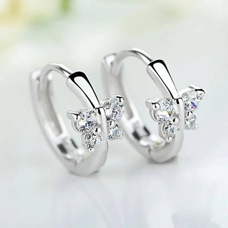 Fashionable Small Fresh Earrings Ins Style Personalized Mosonite Sparkling Light Luxury Jewelry Headpiece For Women
