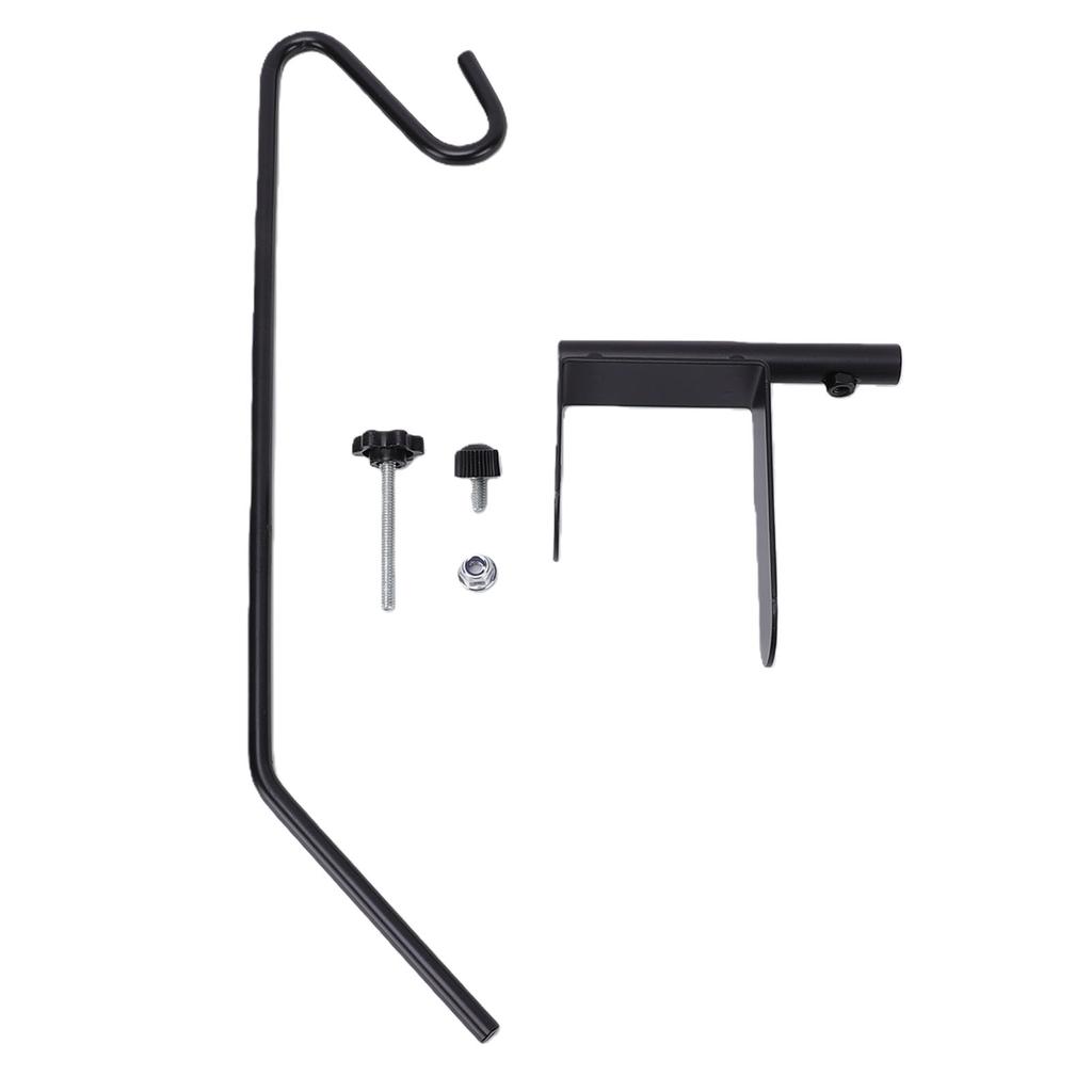 16 Inch Deck Bird Feeder Hook Heavy Duty Steel Deck Bird Feeder Hanger Holds 35lbs with Holds 35lbs for Lanterns Wind