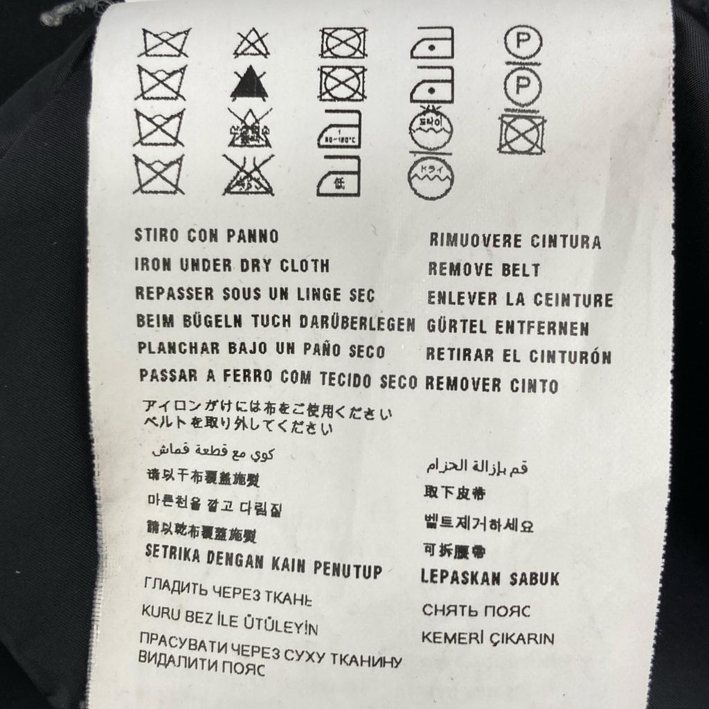 MIUMIU 13AW Black Belted Down Coat coat 36 blackUsed