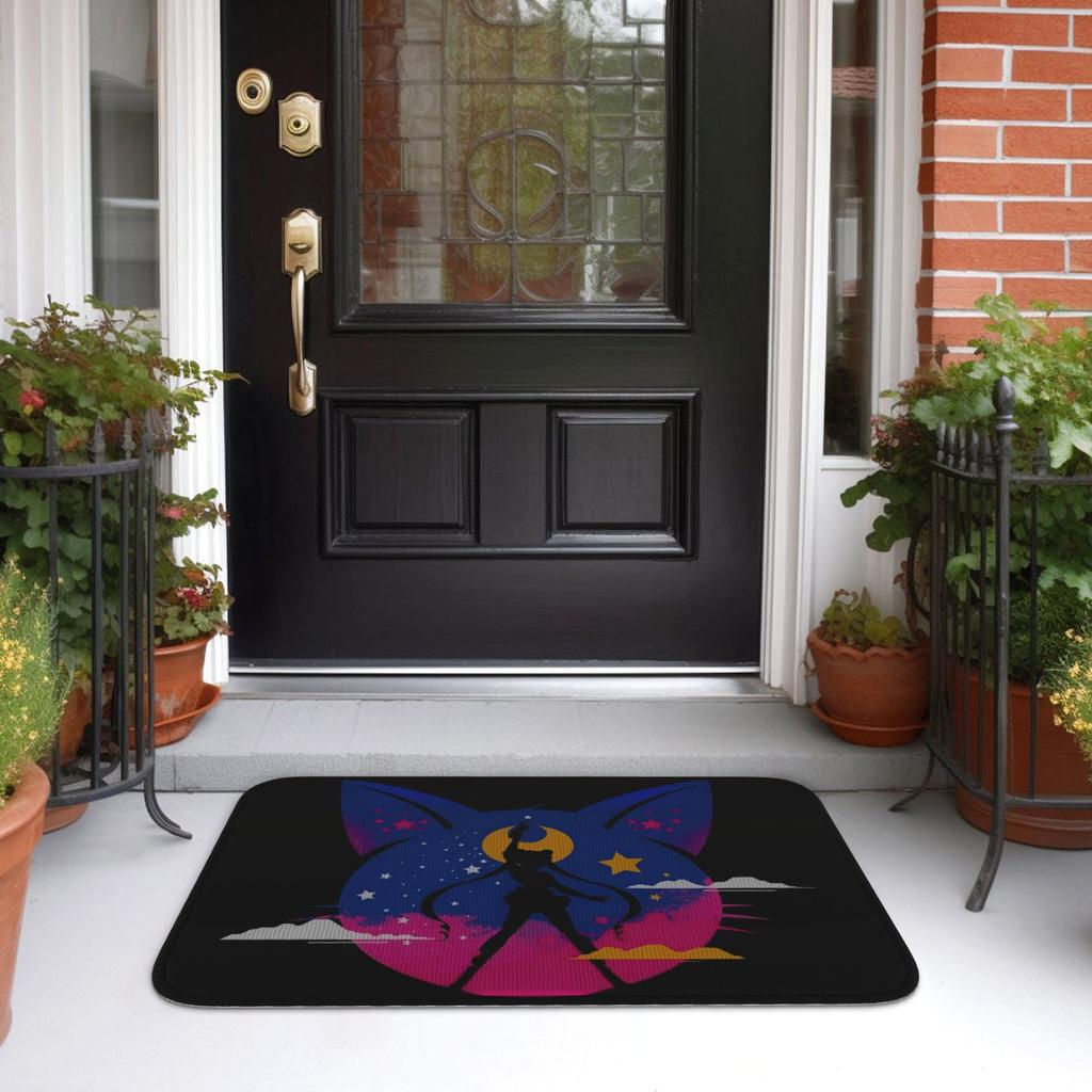 Custom Sailors Moons Cute Cartoon Doormat Non-Slip Entrance Welcome Kitchen Bath Floor Door Mat Toilet Living Room Carpet Rug
