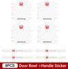 4/8Pcs Car Door Bowl Handle Protect Sticker Transparent Anti-scratch Strip For Honda Accord Odyssey Civic CRV Inspire Envix City