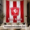 Custom Text Tapestry FC Twente Print Wall Tapestry Indoor Living Room Wall Decor