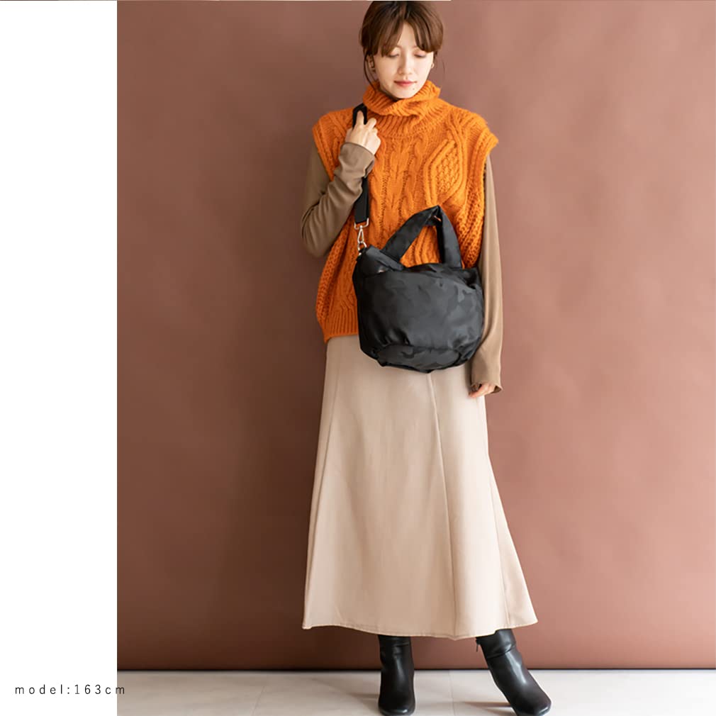 VITAFELICE Nylon Balloon Tote Bag Women's 2-Way (vnsb-725z) (Camouflage)