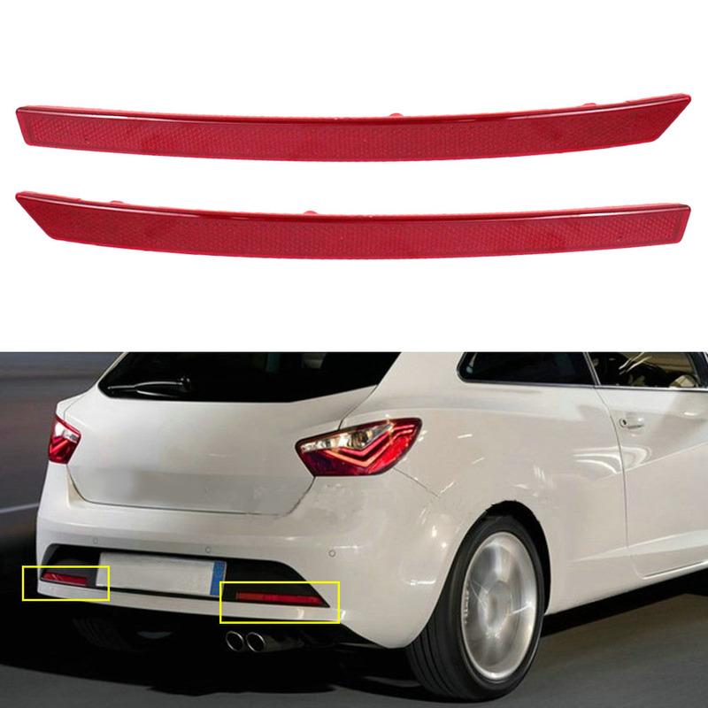 1pc Car Rear Bumper Reflector Light Fit for Seat Ibiza FR 2012-2017 Dynamic Turn Signal Tail Brake Lamp Fog Lamp Warning Light