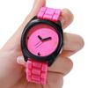 TPU Quarzuhr Rund Schüleruhr Trendige Armbanduhren für Damen Geburtstagsgeschenk für Freunde