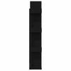 Bookshelf Black Oak Effect 86 x 25.5 x 140 cm