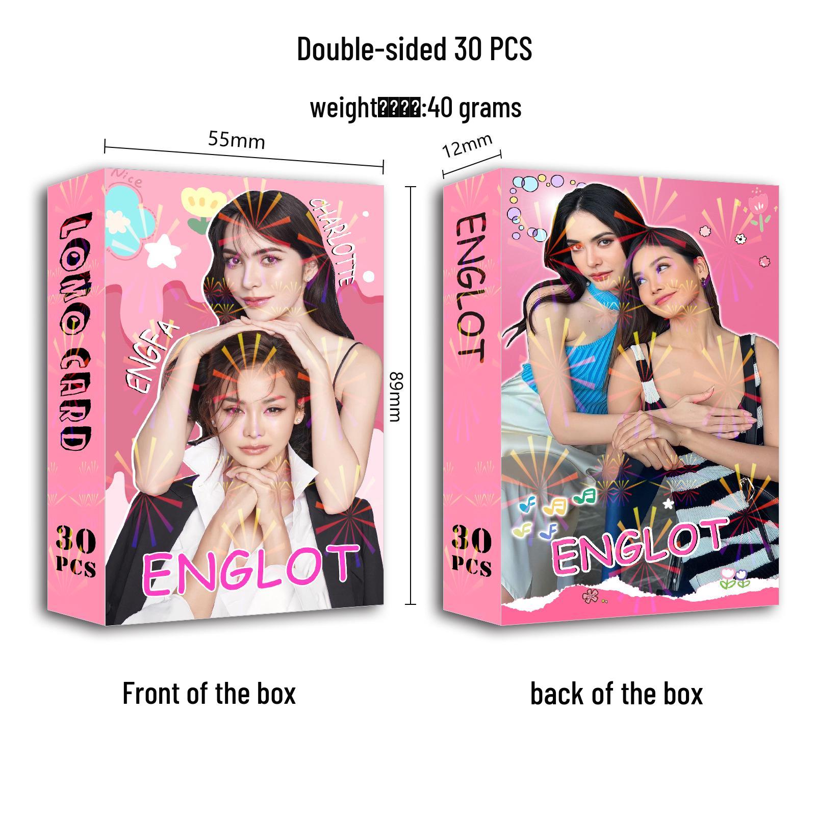 Englot Thai Star Double-Sided Photo Cards - 30-Piece LOMO Collection