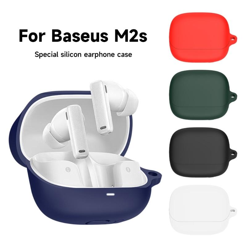 Compatible for Baseus-Bowie M2s Earphone Cover-Shell Shockproof Anti-scratch Soft Sleeve Washable Housing Dustproof Case