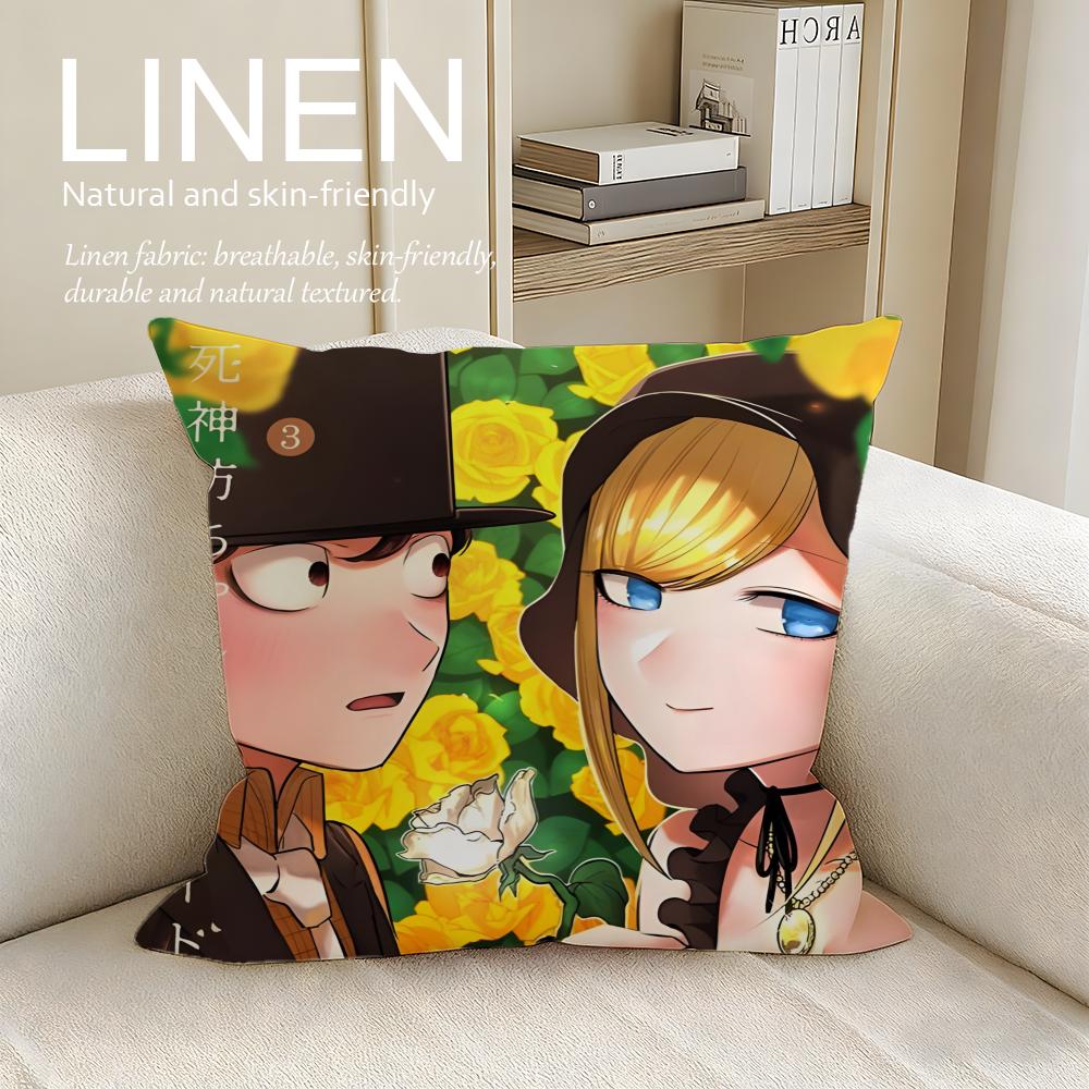Duke of Death and His Maid Cushion Cover Pillowcase Set Pcs x x Breathable Washable Sofa Cushion Cover