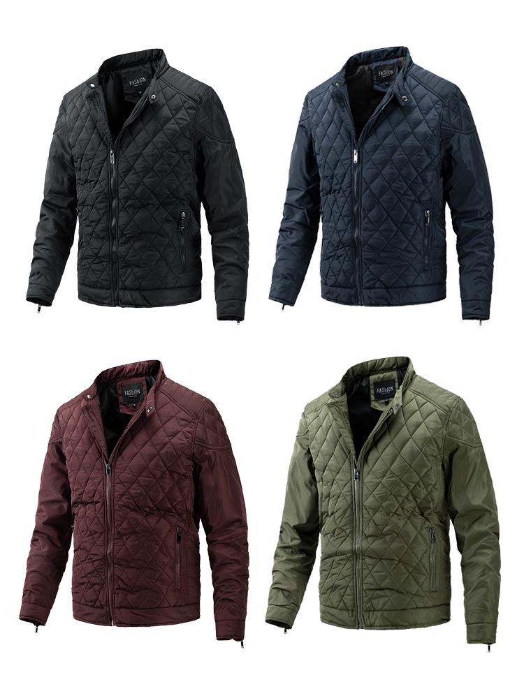 Herren Herbst Winter Motorradjacke - Lässige Dünne Baumwolljacke