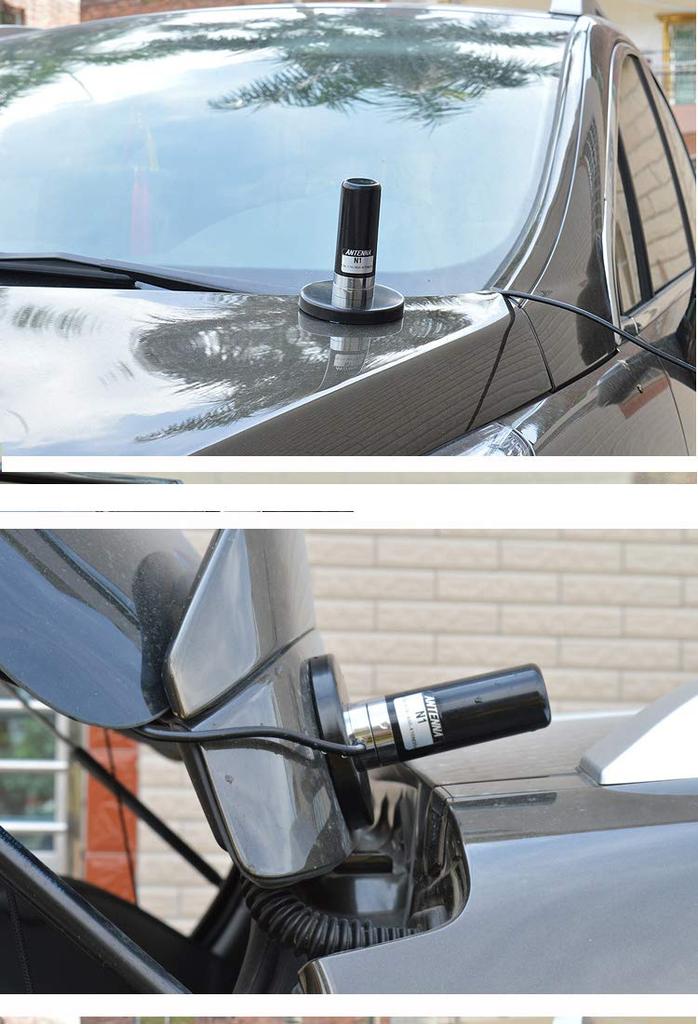 EasyTalk Cooguy HH-N2RS Mobile Car Short Antenna with Extra Thick Magnet Base and 5m Coaxial Cable for VHFUHF 144430MHz Bands, Wireless, Car, Amateur