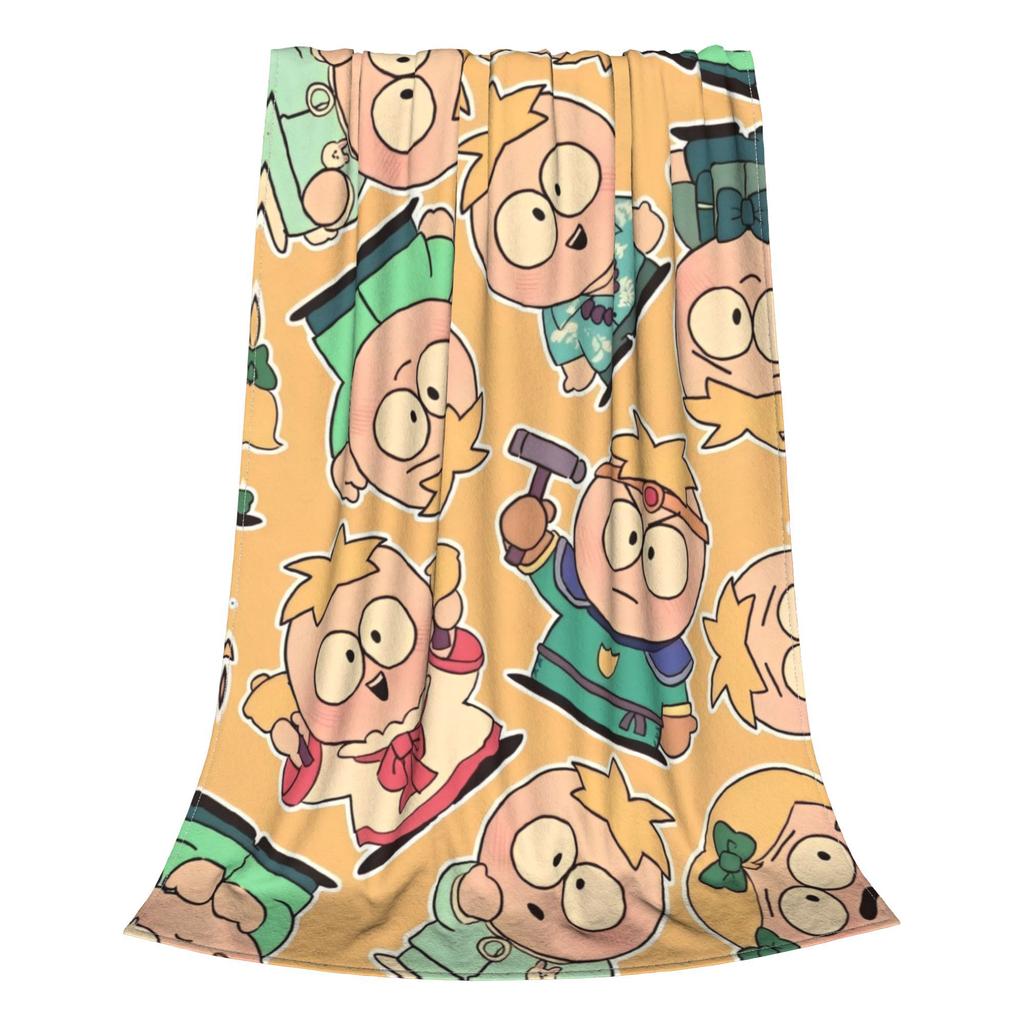 Butters Souths Parked Cartoon Blanket Multi-size Cozy and Lightweight Throw Blankets for Couch Sofa and Bed