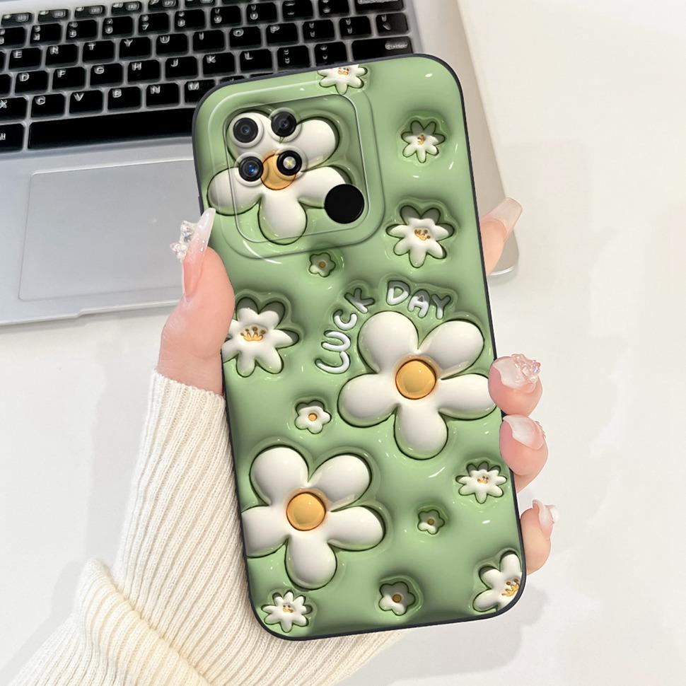 For Realme Narzo 50A Case Silicone Soft TPU Shockproof Cartoon Pattern Phone Casing For Realme Narzo50A  RMX3430 Case Back Cover