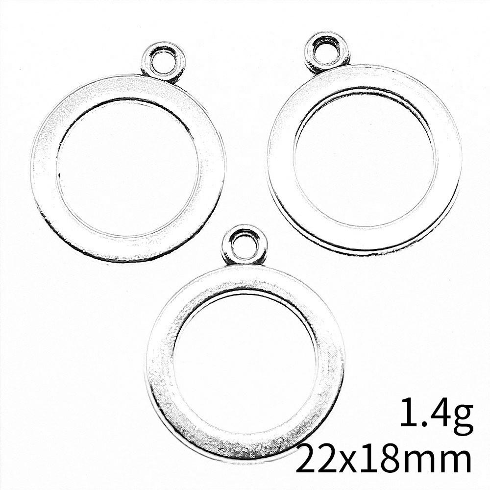 Wedding Anniversary Charms For Italian Bracelet Geometric Hollow Charms Pendant Women's Clothing Pendant Accessories