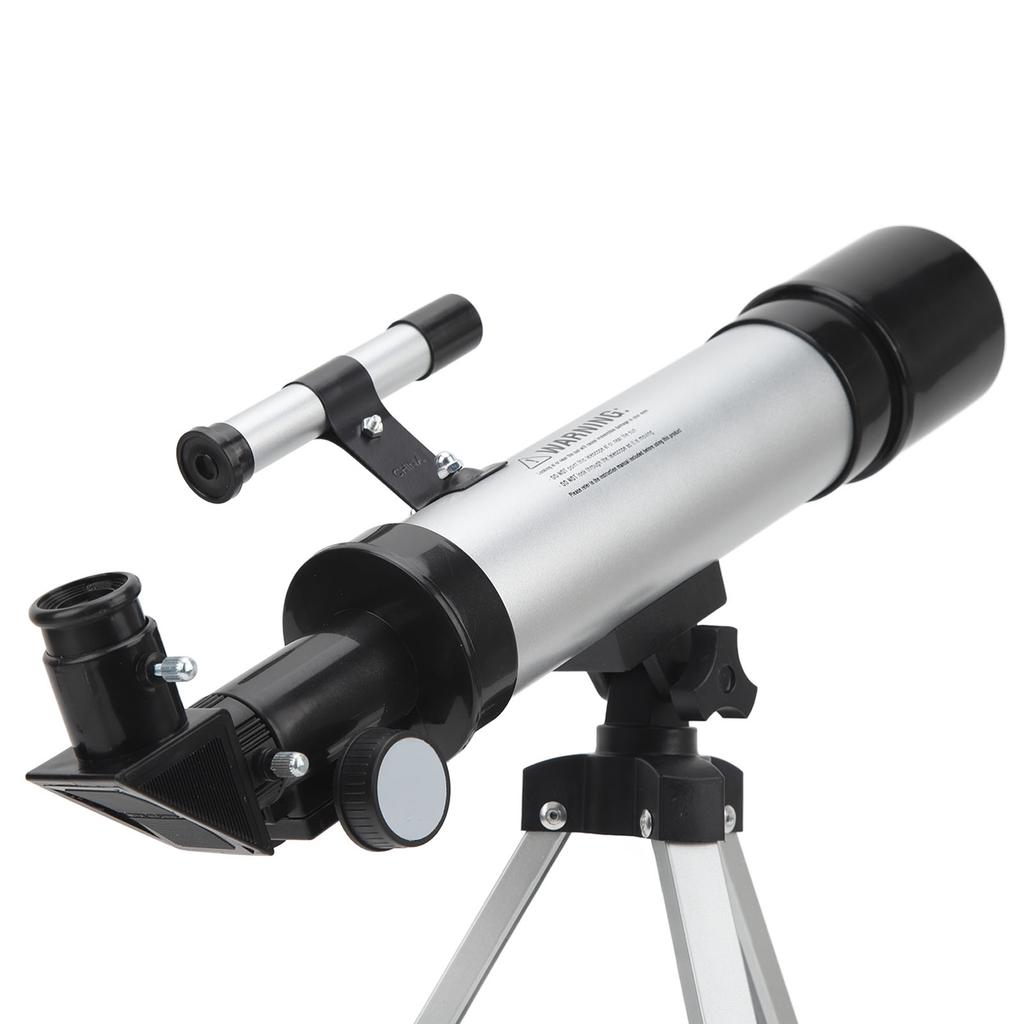Refractor Telescope HD 90x Compact Astronomical Telescope with Finderscope 2 Eyepieces for Travel Bird Watching