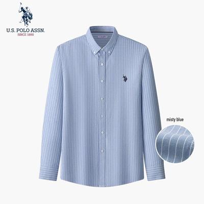 Men's Long-Sleeve Cotton Business Casual Shirt