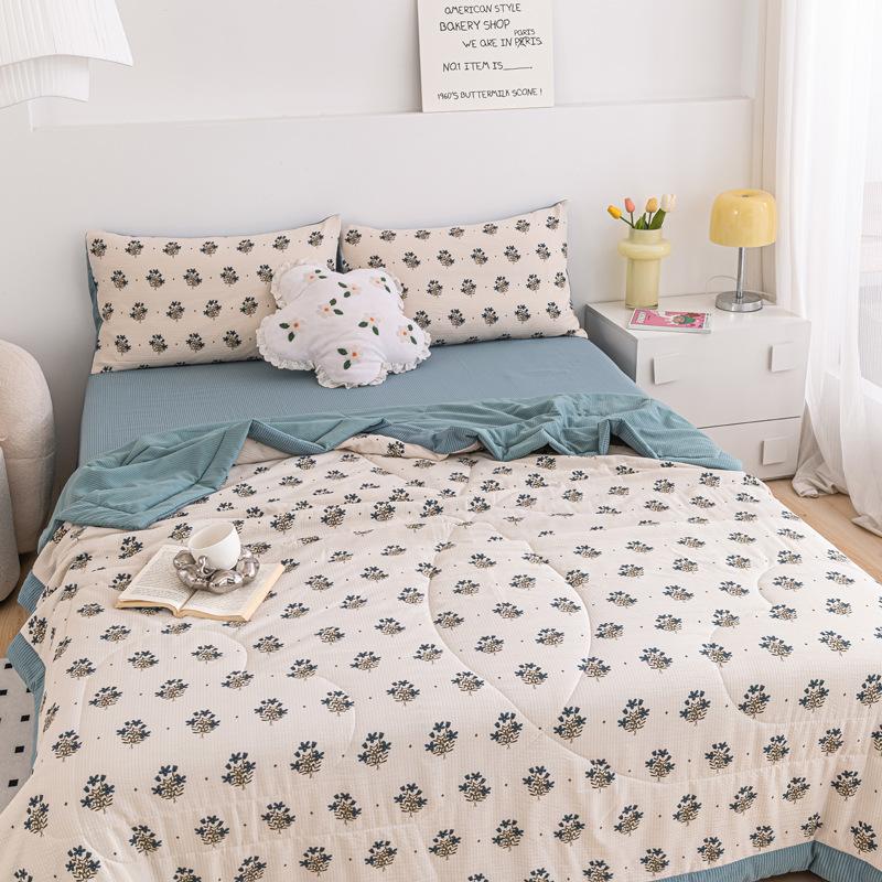 

Летнее тонкое одеяло из соевого волокна класса А, прохладное летнее одеяло для кондиционирования воздуха для офисного сна, студенческого общежития, домашнее одеяло 100x150cm