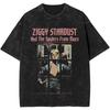 From The Vintage Washed T Shirt Men Davids Bowied Vintage Cotton T-Shirts Summer O Neck Leisure Tees Clothe