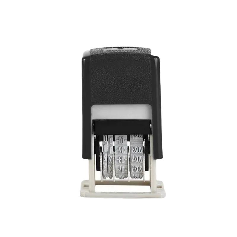 DIY Handle Account Date Stamps Stamping Automatic Ink Return Mini Self-Inking Stamps for Office Supplies Date Wheel Stamp