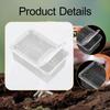 Reptile Feeding Box Breeding Critter Hatching Container Clear Terrarium Habitat Cage for Animal