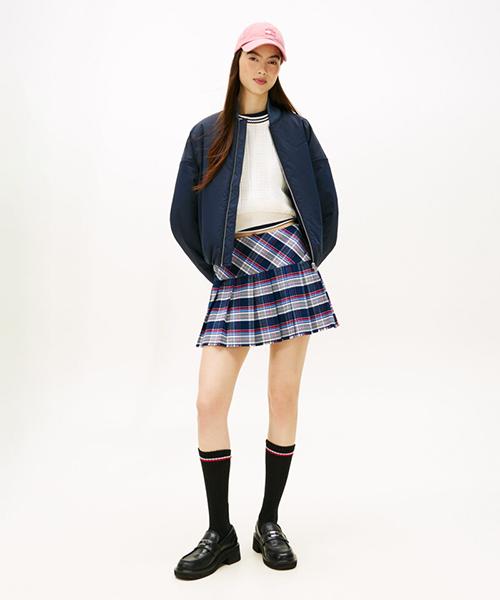 Tamijinseu Check Pleated Mini Skirt (T32G0Wsc40Twt10Mt)