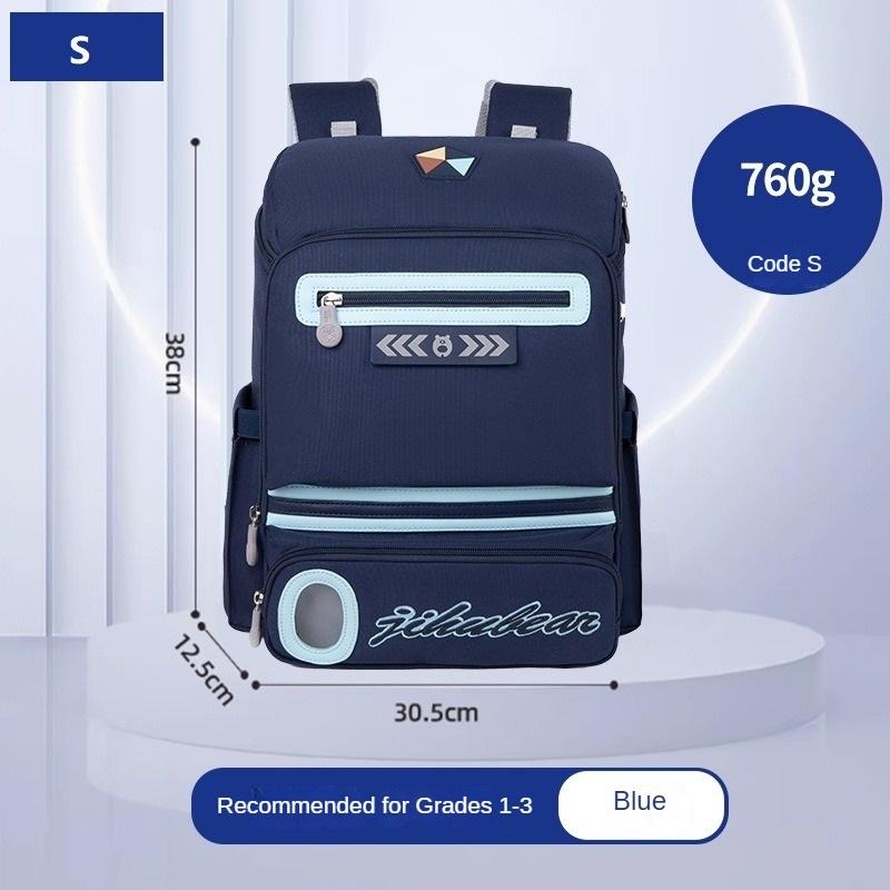 Lightweight Spine Protection Backpack for Primary School Kids Ergonomic Schoolbag