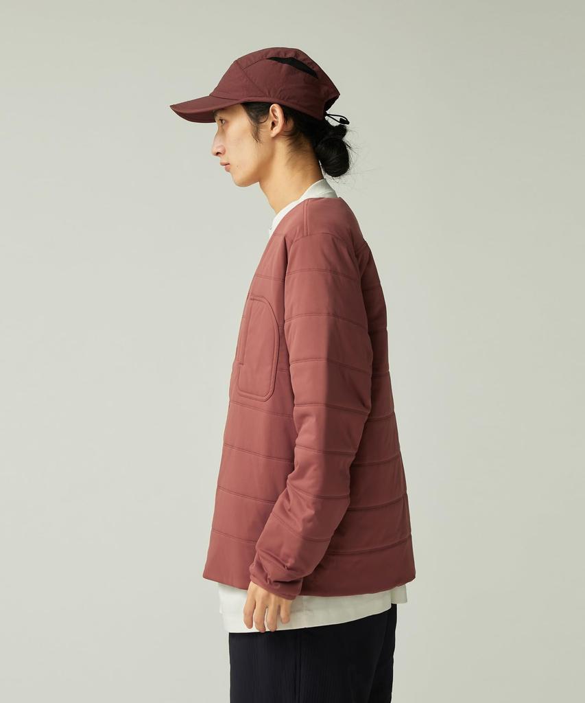 Snow Peak Flexible Insulated Cardigan Light Size for Men and Women SW-25AU001, Brown, M,