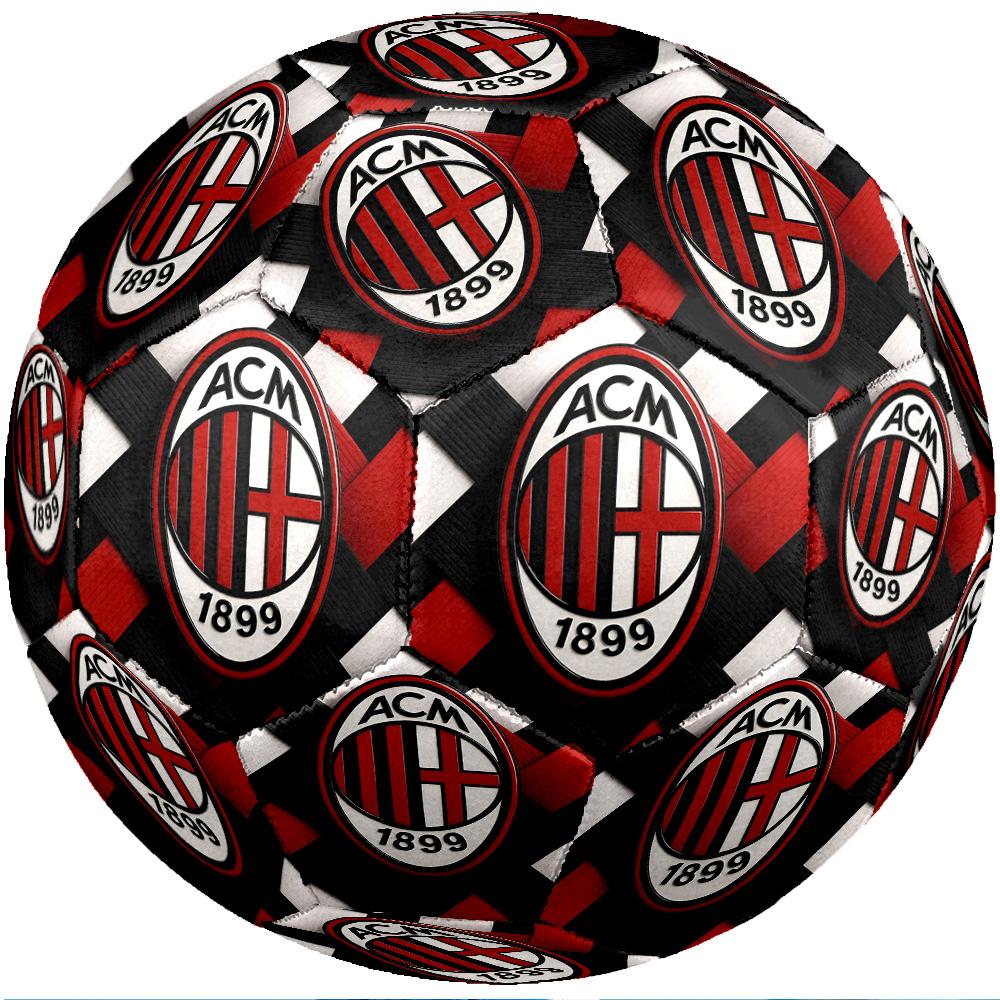 Pallone da Calcio da Partita Misura 5 Tema AC Milan Pallone da Calcio Professionale da Esterno Morbido al Tocco Pallone da Allenamento