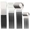 24-Piece Stainless Steel Western Steak Knife Set - Durable, Dishwasher Safe Home Kitchen Tableware Essentials