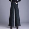 Fleece-Lined Women's Wide-Leg Pants: Warm, Slimming, and Professional for Autumn and Winter