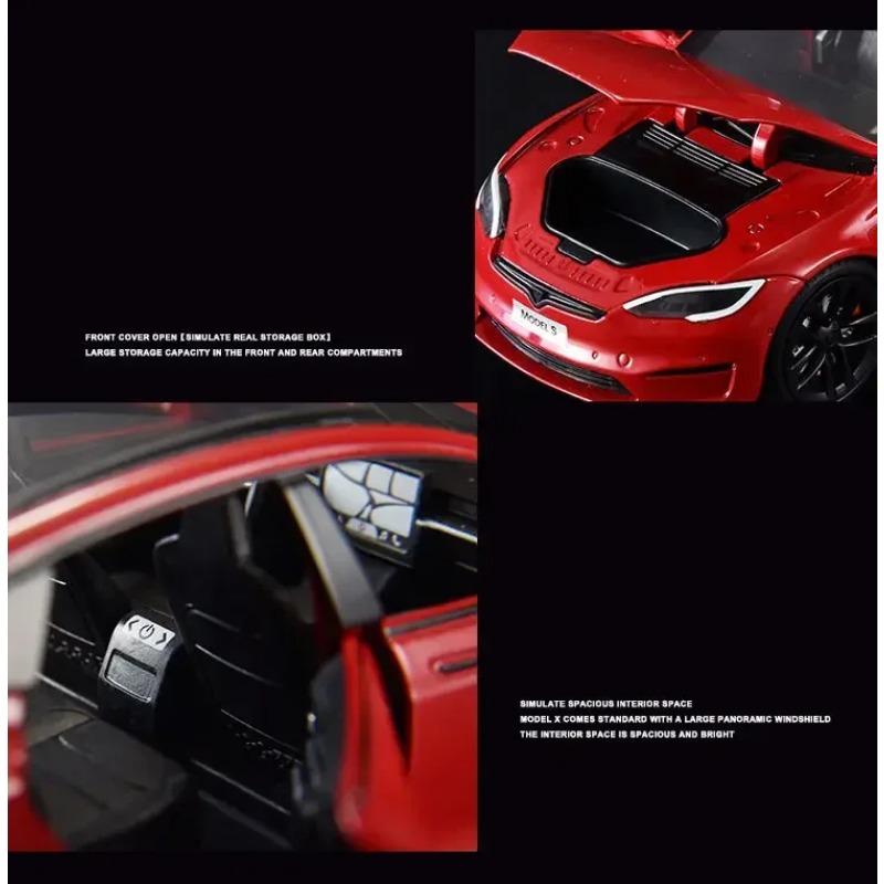 1/24 Tesla ΜΟΝΤΕΛΟ Y Κράμα Μοντέλο αυτοκινήτου Χυτό μέταλλο Παιχνίδι όχημα Μοντέλο αυτοκινήτου Προσομοίωση Συλλογή Ήχος Φως Παιδικό παιχνίδι Δώρο