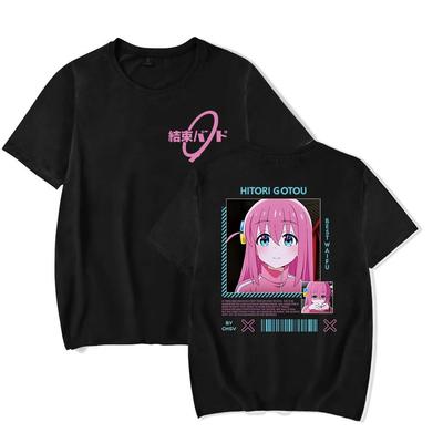 Klassisches Spezial-T-Shirt Bocchi the Rock Gotou Hitori Manga-Shirt Anime Bequemes Hip-Hop-Grafik-T-Shirt Kurzarm-Tees
