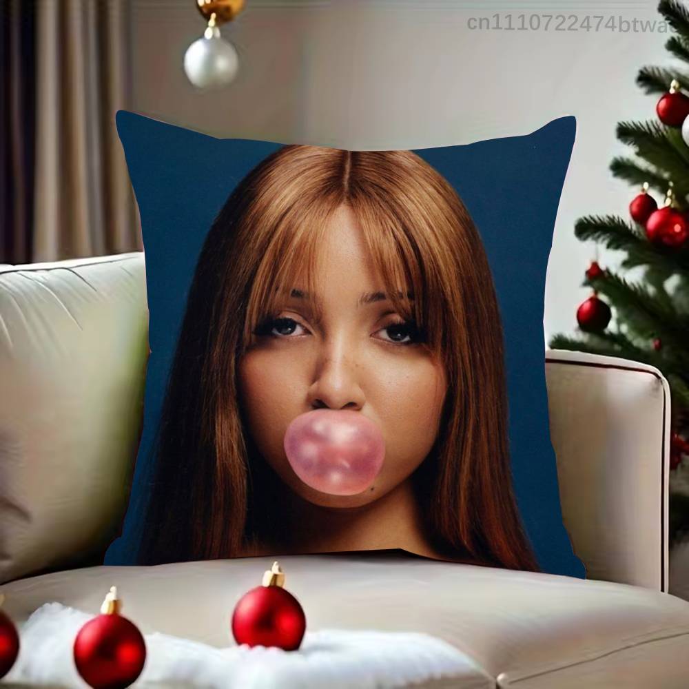 Singer VVicky PinkPantheress Pillow Case For Living Room Bedroom Hotel Pattern Printed Cushion Cover Decorations and Protector