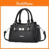 Pu Material Handbag For Casual Travel With Zipper Closure And Inner Pocket