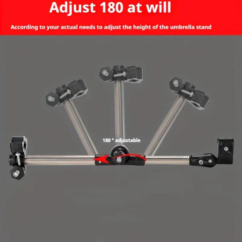 Umbrella Clamp Bracket Portable Bracket Umbrella Holder Adjustable Practical Convenient for Cycling Bike Accessories for Parasol
