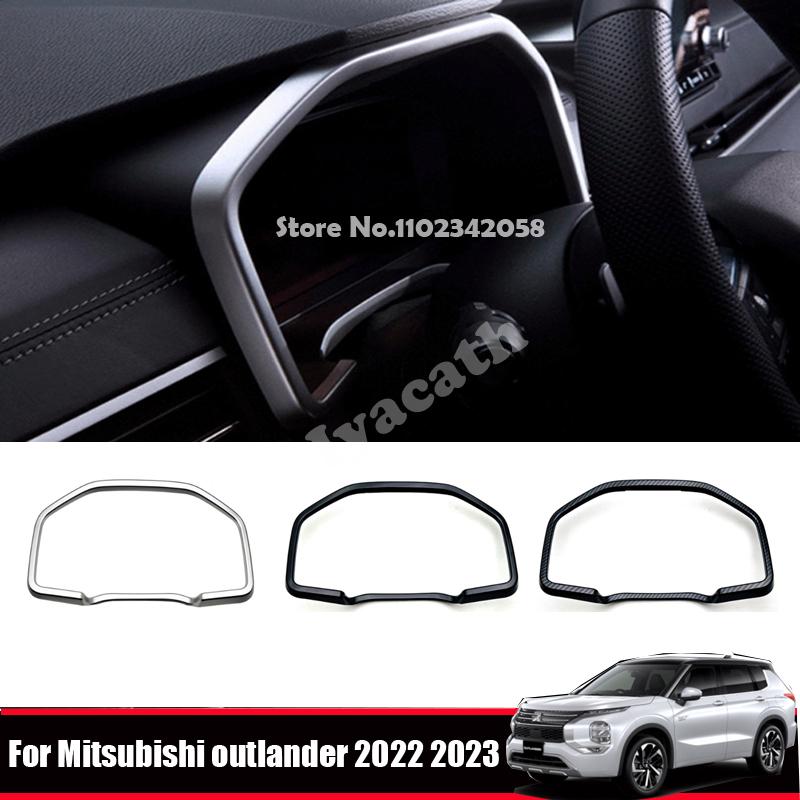 For Mitsubishi outlander   2024 carbon black Car Dashboard trument Display Panel Decorative Ring Cover Trim RHD LHD