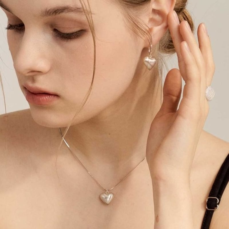 UNI.J [In515]Loving Ball Silver Necklace