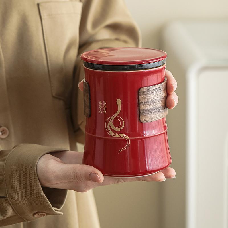 

2025 Запретный город Красный Культурный и Креативный Керамический Стакан Чашка для Чая и Воды Сувенир Дом // 400