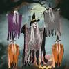 Skeleton Hanging Ghost 4-Piece Halloween Decoration Hooded Skeleton Hanging Ghost House Secret Room Scene Arrangement Props