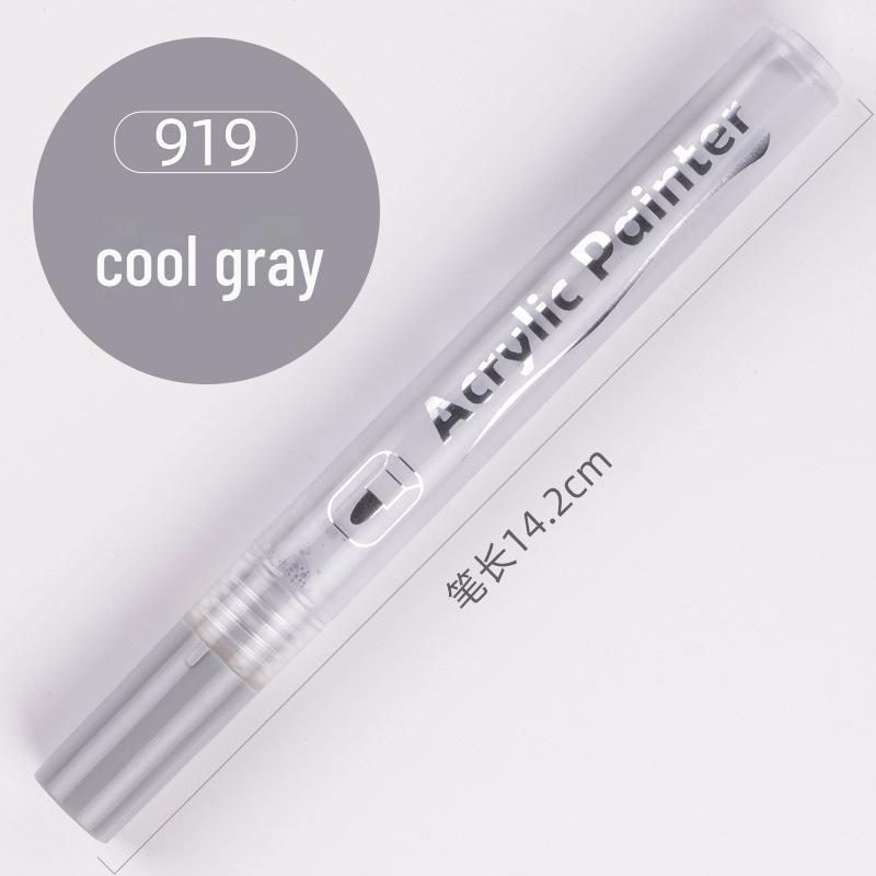 

Набор акриловых маркеров: Водостойкий, Белый, для росписи по камню, керамике - 12 цветов 919 cold gray