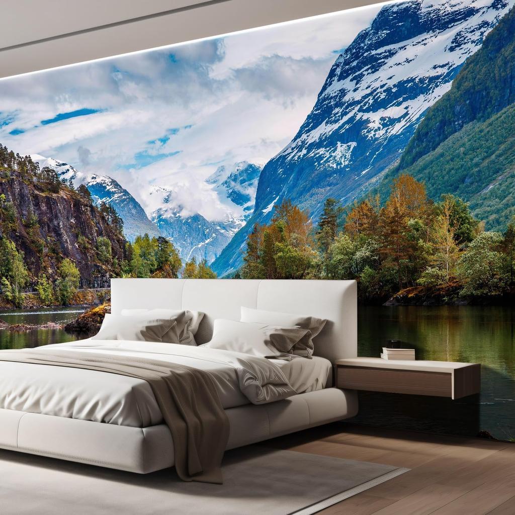 Lake Forest Wallpaper Living Room Bedroom Natural Landscape Mural Home Decor