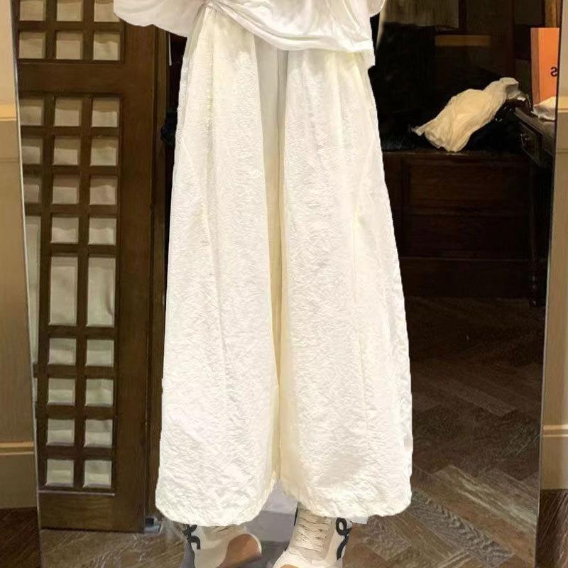 Quick-drying bloomers women's summer new high-waisted loose and thin casual radish pants nine-point wide-leg Nezha pants