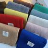 ins Korean solid color scarf women's winter wool student white scarf South Korea's new knitted label warm men