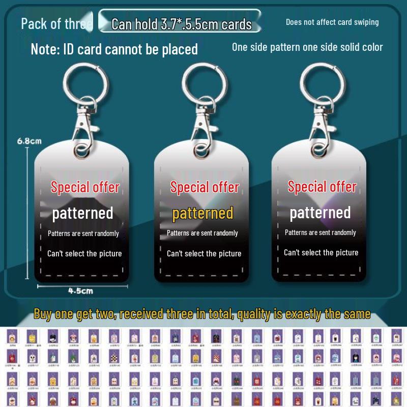 Mini Community Card Case Keychain - ICID Access Protective Sleeve & Bus/Elevator Holder