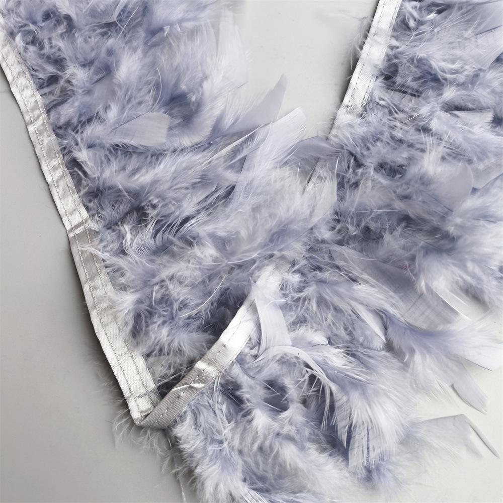 Turkey Feather Trim for Stage Costumes and DIY Decorations