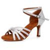 Women Professional Dance Shoes High Heel Soft Sole Latin Dance Shoes Adult Standard Dance Heel Shoes 7cm