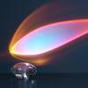 Italian Crystal Angel Lamp - Atmospheric Bedroom Table Light