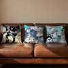 The BBattle Cats Cushion Cover Soft Reversible  Durable Pillow Cover  MultiScene Use for Home  Car Daily Comfort